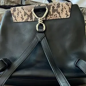 All Saints Snake Print Calf Leather Backpack - NWT ALLSAINTS Leather Faux Snake Print Mini Crossbody Bag | eBay UK main image 4